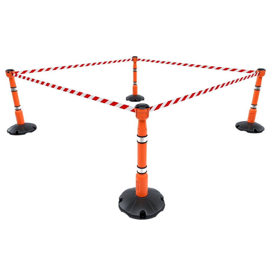 Conetoppers with retractable belt
