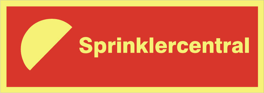 Brandtekst. Sprinklercentral