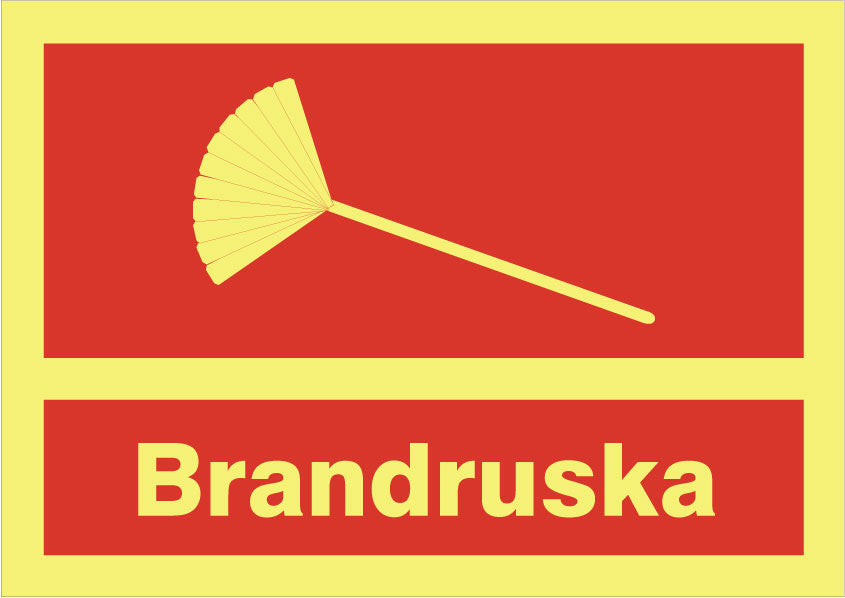 Brandskilt. Branddasker