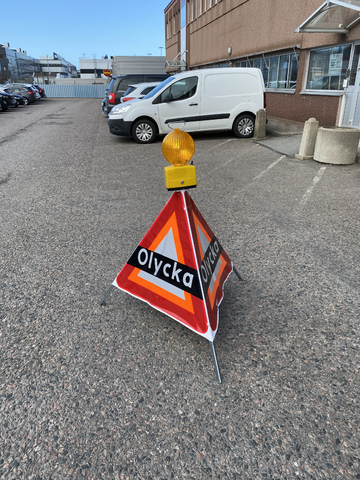 Advarselslampe til Foldbart sikkerhedstelt – dobbeltsidet blinkfyr