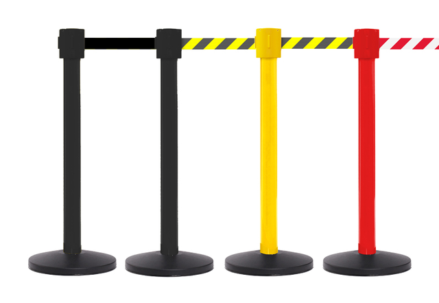 FlexiBarrier Køstolpe - SafetyPlus 10m - (10.6m bånd)