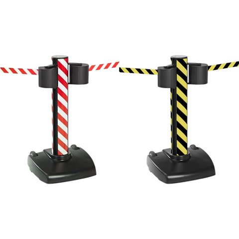 Beltrac stolpe - Storetrac Double - (2x22m udtrækkeligt bånd)