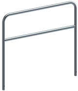 Beskyttelsesbøjle i stål med tværstang (Ø48mm)