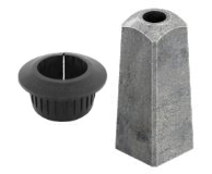 Betonfundament til rørstolpe, Ø60 mm