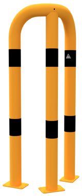 Beskyttelsesbøjle 90° med lige lange sider (Ø 76 mm)
