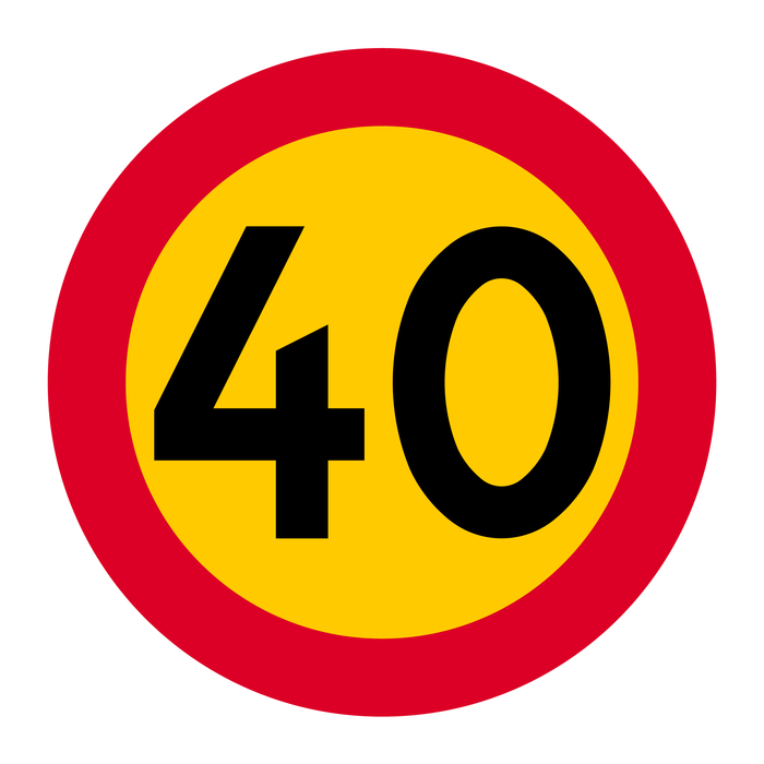 C31-4 Hastighedsbegrænsning (40km/h)