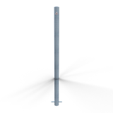 Stationære stålpullerter (Ø42- 76mm)