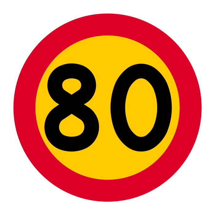C31-8 Hastighedsbegrænsning (80km/h)