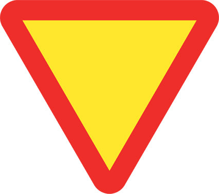 Vejskilt - B1 Ubetinget vigepligt