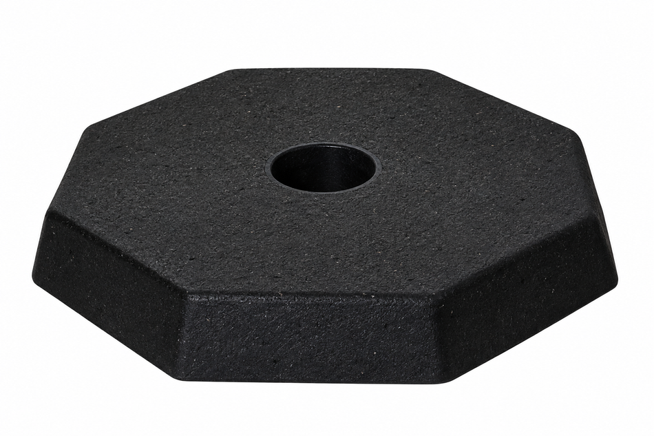 Flexibarrier kraftig gummifod til 60 mm stolper – 6.9 kg