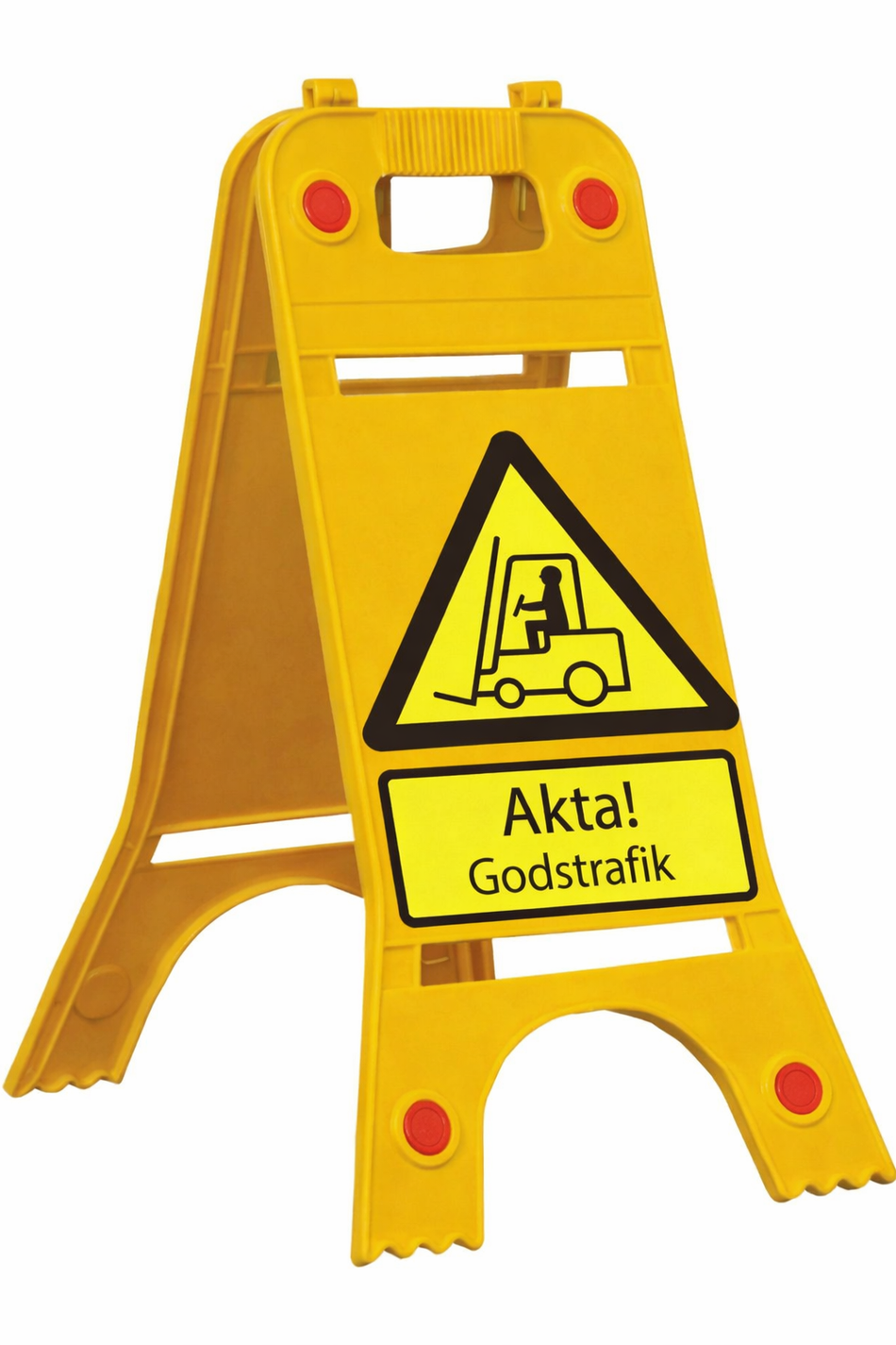 Gulvstående skilt – Pas på! Godstrafik