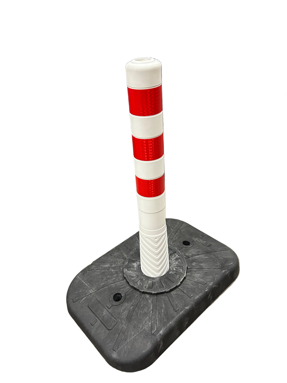 Vognbaneseparator med Refleksstolpe – midlertidig trafikdeler