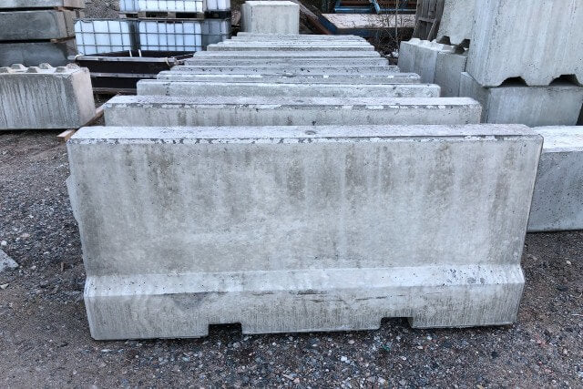 Jersey-barriere – tung afspærring i beton