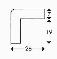 Kantbeskyttelse PROFIL TYPE E – selvklæbende