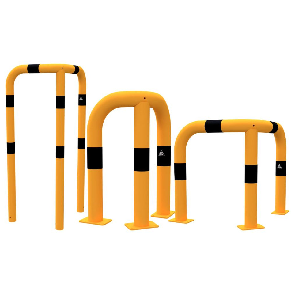 Beskyttelsesbøjle 90° med lige lange sider (Ø 76 mm)