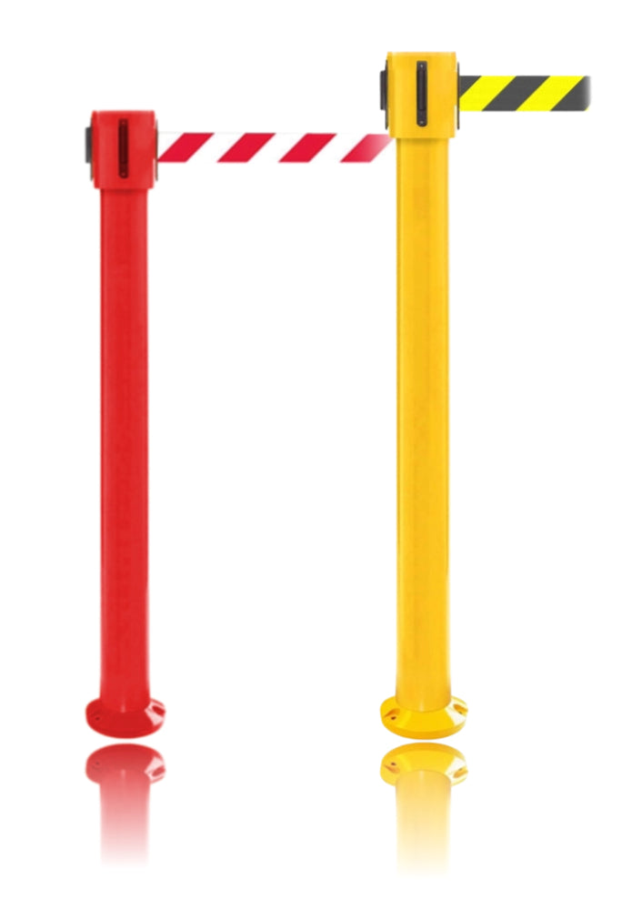 FlexiBarrier Køstolpe - SafetyPlus Fixed - (3.4m/4.9m/10.6m bælte)