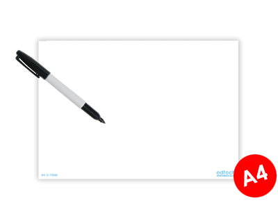 Whiteboard A4 til skilteramme