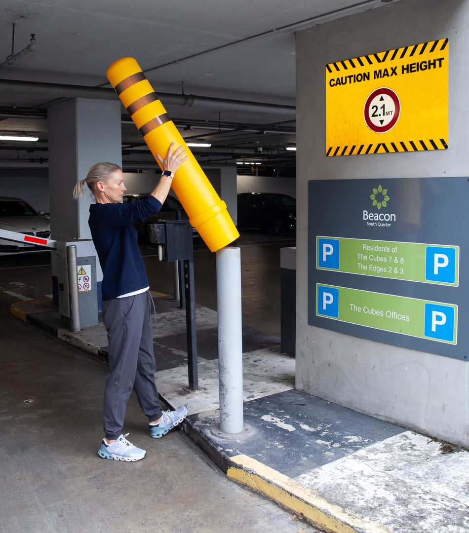 Poller-overtræk – kraftige plastmanchetter (diametermuligheder på 90–215 mm)