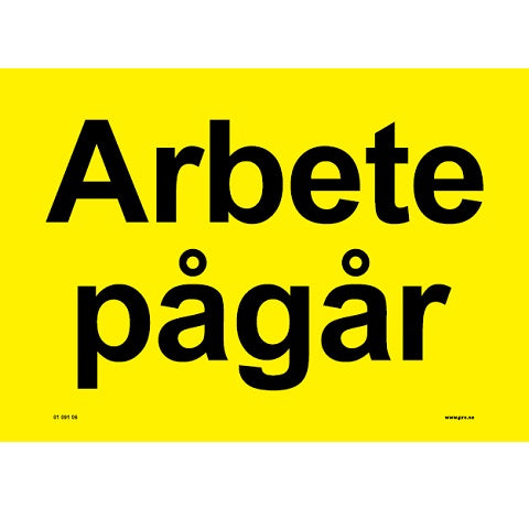 Advarselsskilt. Arbejde i gang