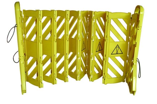 Flexibarrier - Bærbar & Udvidelig barriere - med hjul (4m)