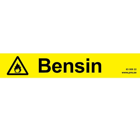 Advarselsskilt. Benzin