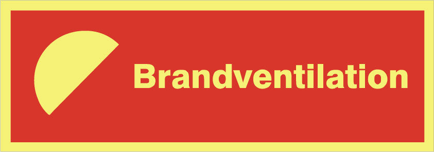 Brandskilt. Brandventilation