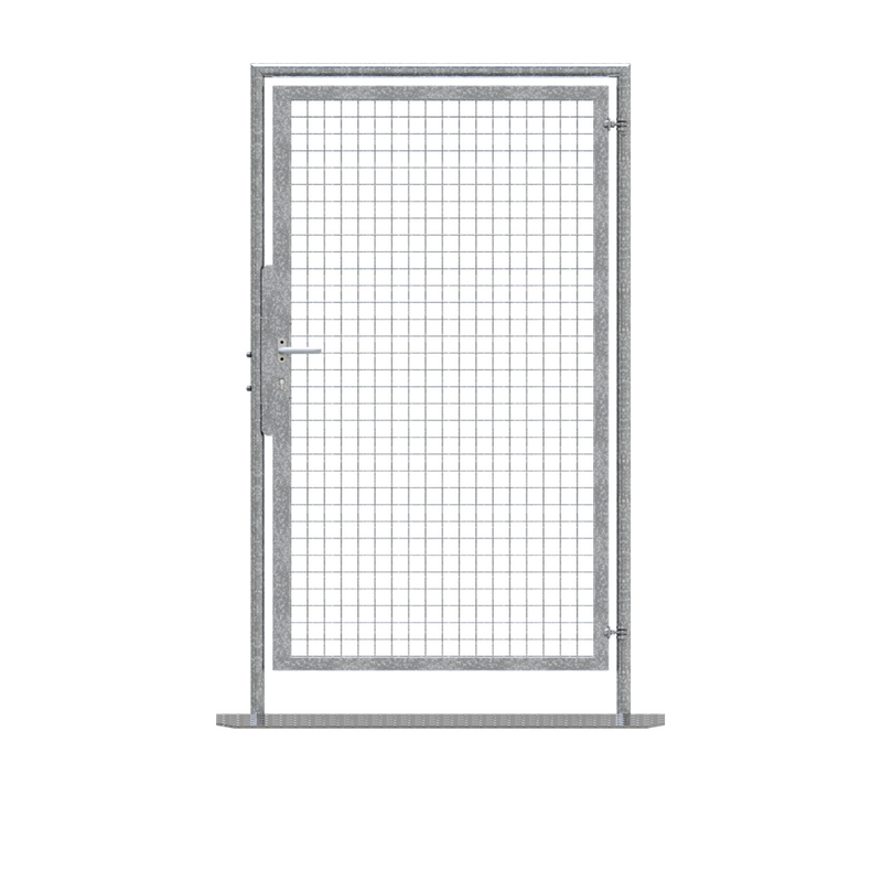 Dørelement til mobilt hegn – med håndtag