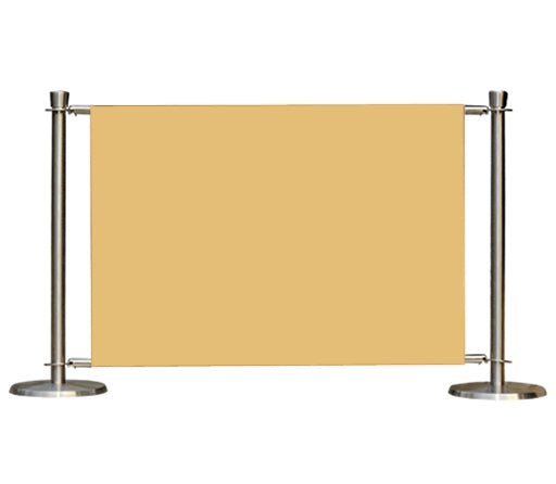Flexibarrier cafébarrieresæt –Premium– 1000mm | ensfarvet banner