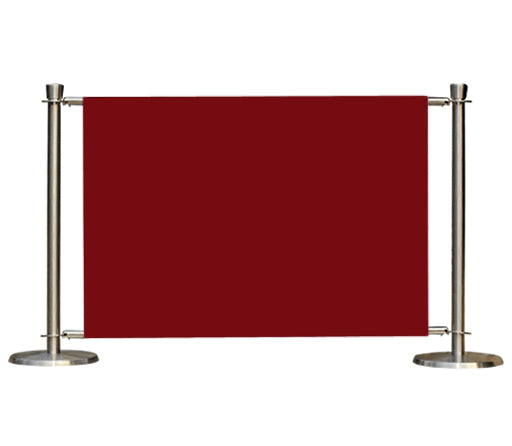 Flexibarrier cafébarrieresæt – Premium Silver – 1500mm | ensfarvet banner
