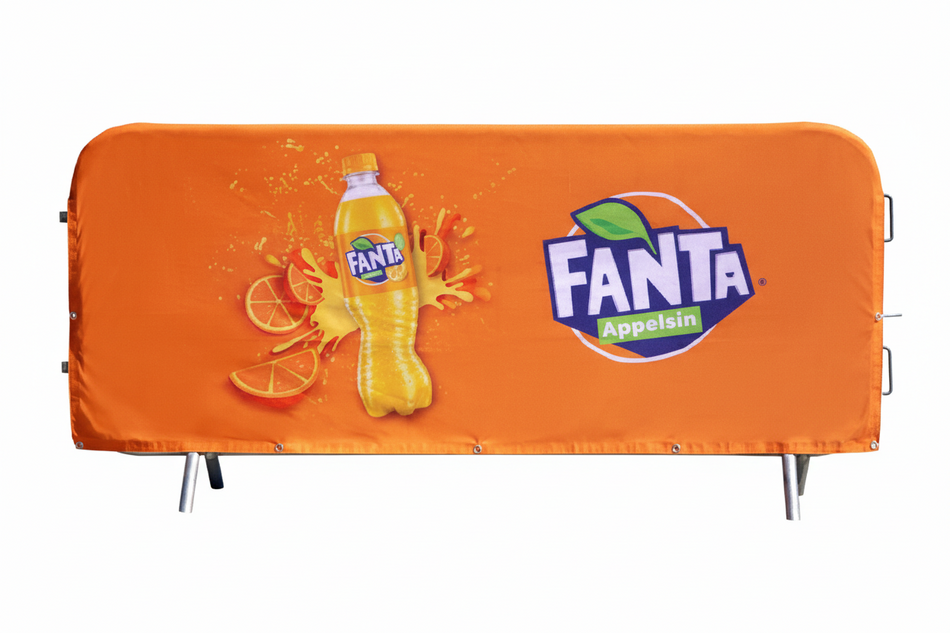 Cover til Sperregjerde – Premium tekstil – konturform – 250 × 80 cm – specialtrykt