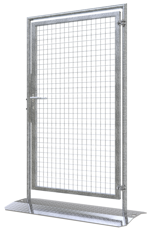 Dørelement til mobilt hegn – med håndtag