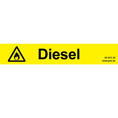Advarselsskilt. Diesel