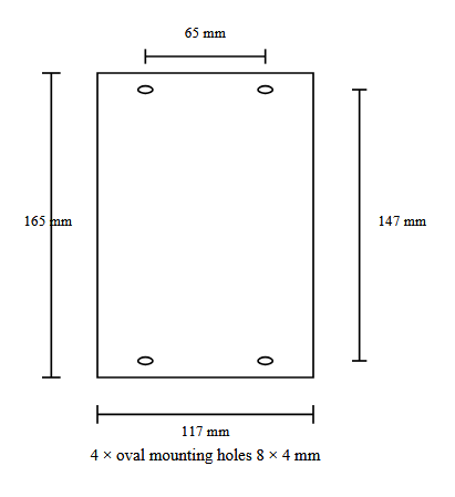 FlexiBarrier Vægmontering - Basic 1050 - (10m bælte)