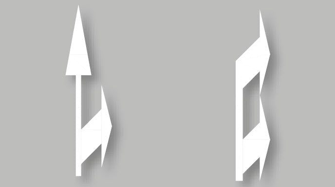 PREMARK® – Symbol (Dobbeltpil – ligeud, venstre, højre)