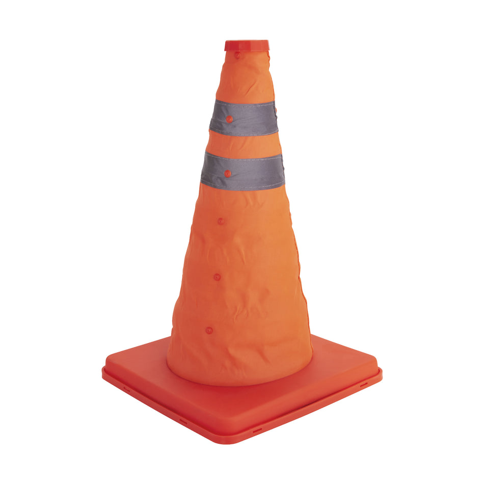 Foldbar trafikkegle med refleksstriber – 40 cm