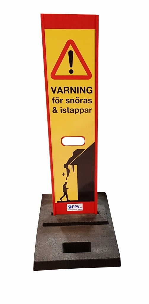 Pas på - risiko for snenedfald/istapper -