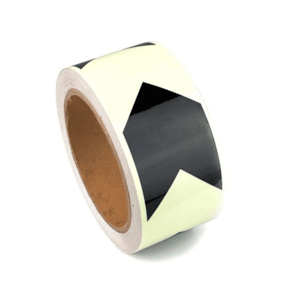 Fotoluminescerende retningsmarkeringstape – 50 mm x 10 m