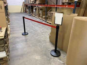 Flexibarrier Skilteholder til Køstolper (Economy / Basic 300 / Outdoor 250 / Pro 250 / Safety 250)