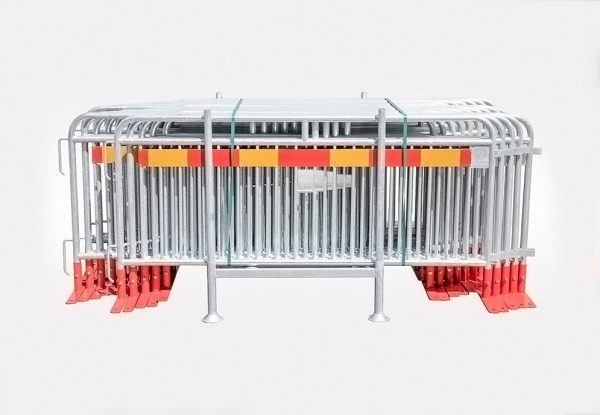 Flexibarrier Sikringsgjerde - Premium - Truckudgave, komplet pakke med transportkurv (57,5m)