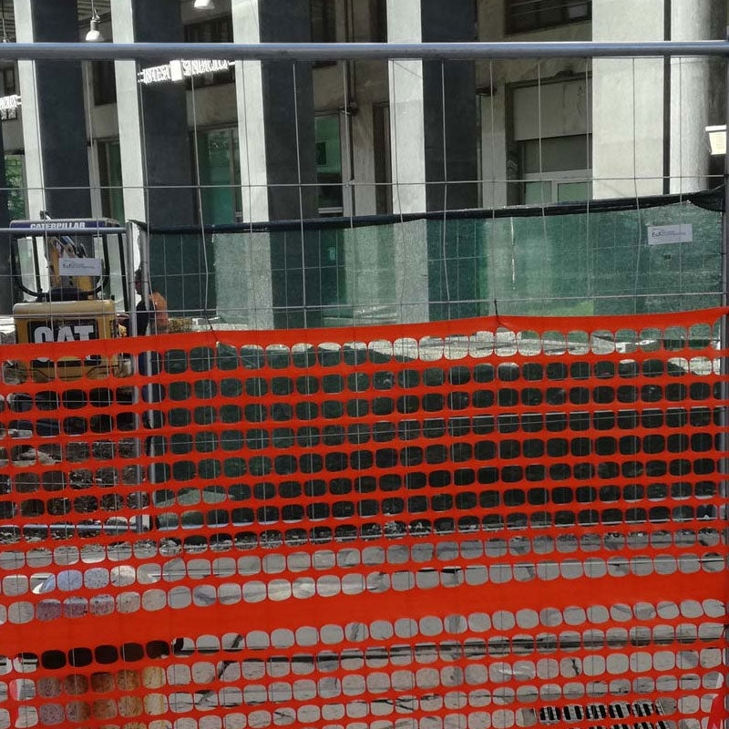 Orange Plast Sikkerhedshegn - ØKONOMI - (50m rulle)