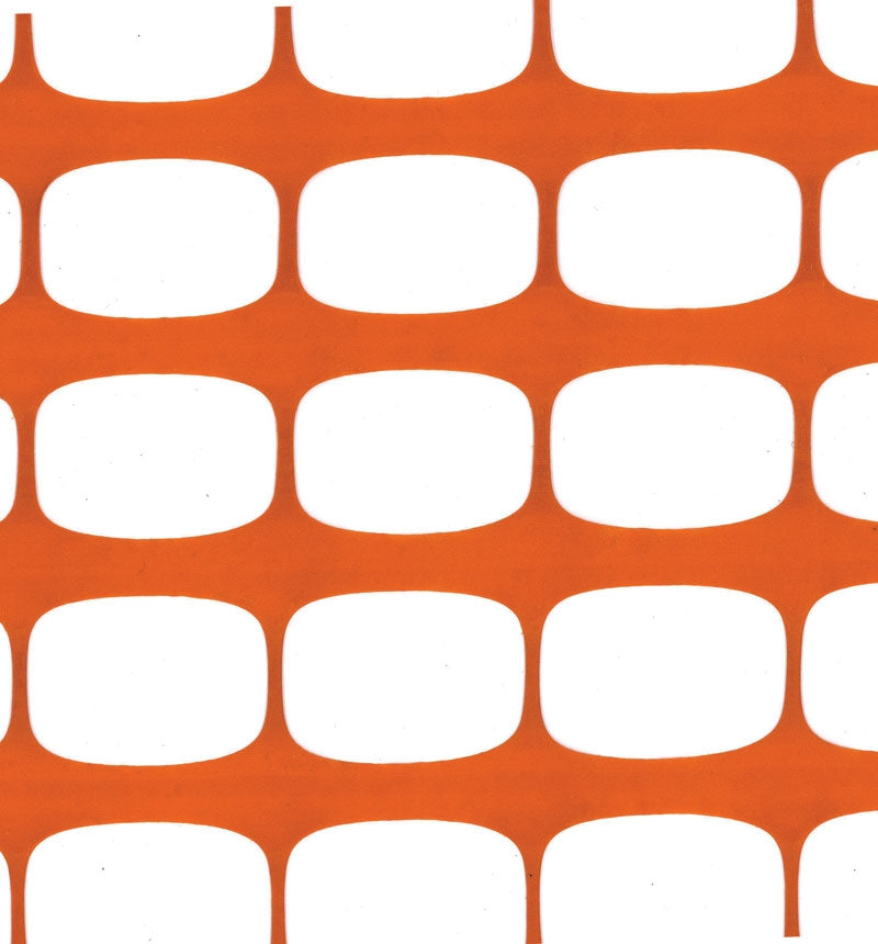 Orange Plast Sikkerhedshegn - ØKONOMI - (50m rulle)