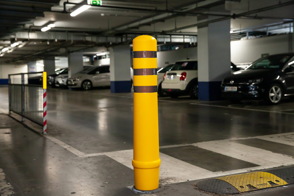 Poller-overtræk – kraftige plastmanchetter (diametermuligheder på 90–215 mm)