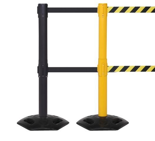 FlexiBarrier Køstolpe - Outdoor Twin - (2x3.4m bælte)