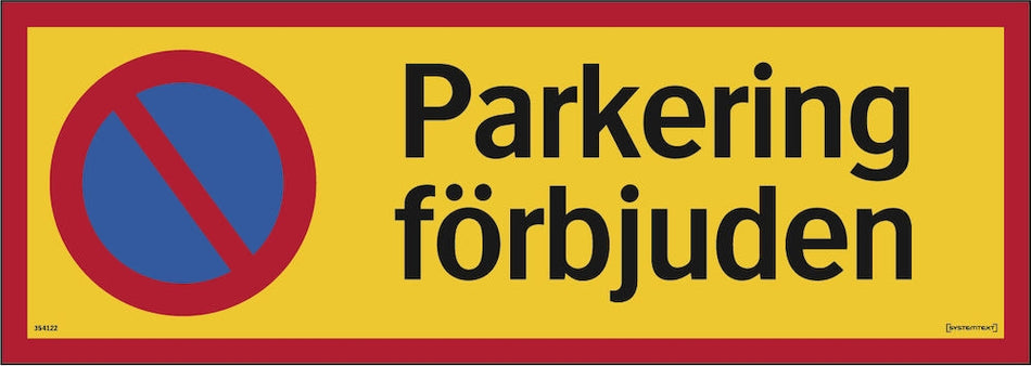 Forbudsskilt - Parkering forbudt
