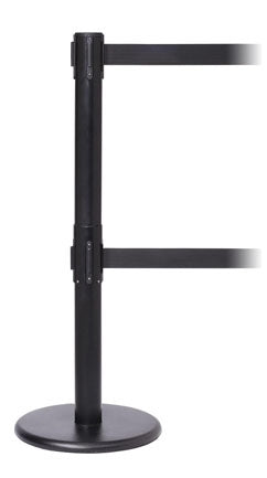 FlexiBarrier Køstolpe - Pro Twin - (2x3.4m bælte)