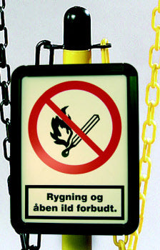 Skilteholder til plaststolper