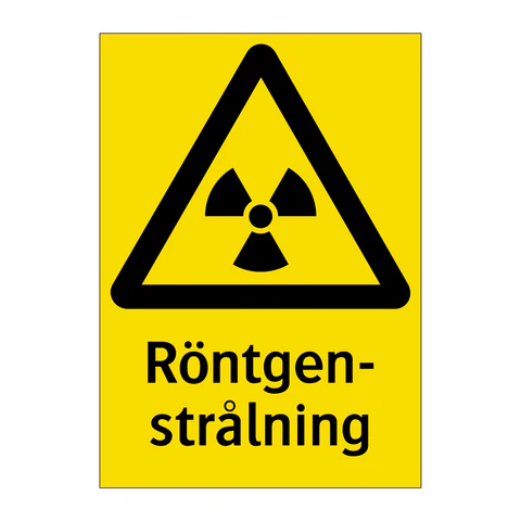 Advarselsskilt - Røntgenstråling