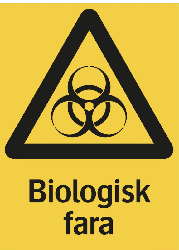 Advarselsskilt - Biologisk fare