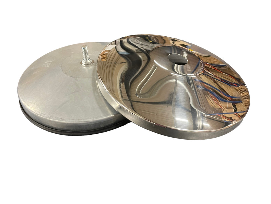 Base+afdækningsplade til kuglehoved (spejl)