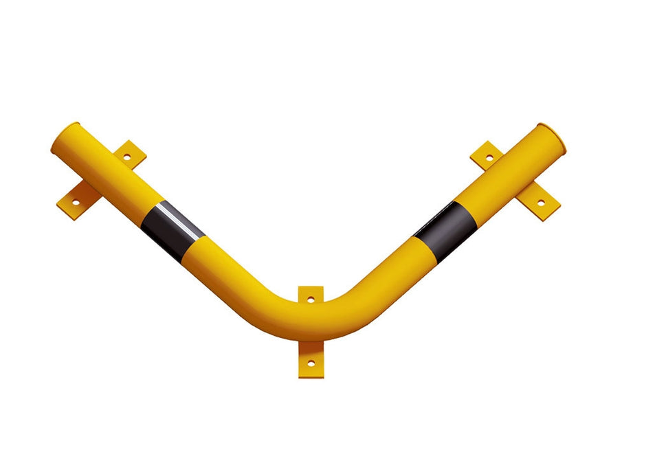 Beskyttelsesbom, Hjørne - Ø 76 mm, til fastgørelse med plugs